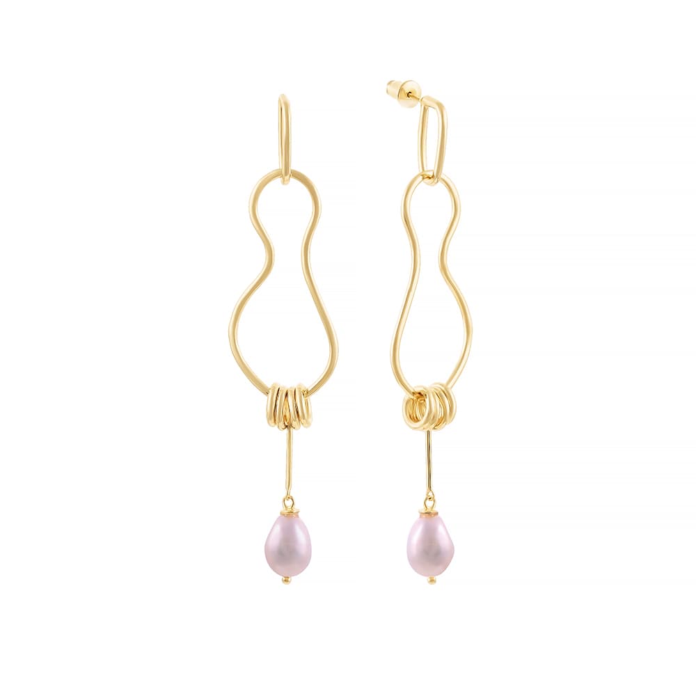 Серьги из серебра 925 с жемчугом