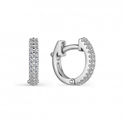 Серьги из золота 585 с бриллиантами