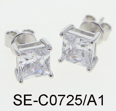 Серьги из серебра 925 с кубическим цирконием