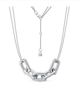 Колье из серебра 925 с фианитами