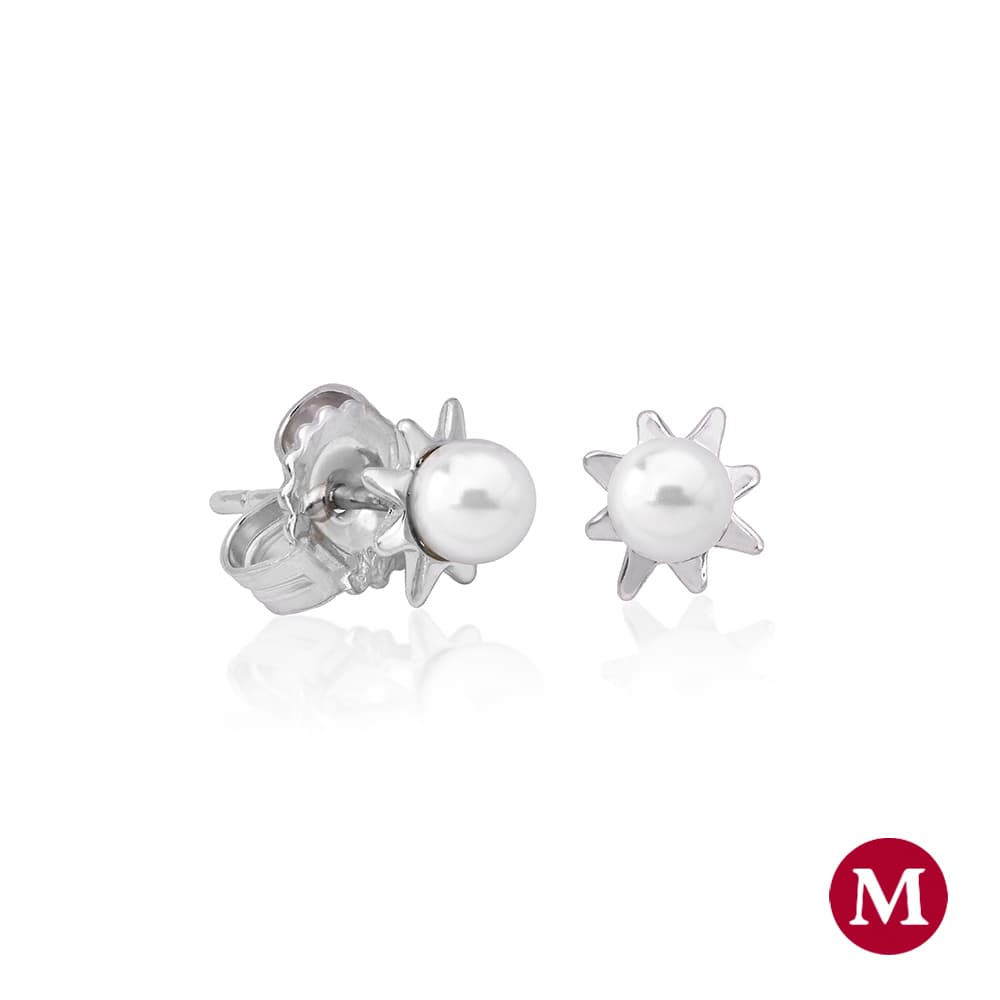 Серьги из серебра 925 с жемчугом