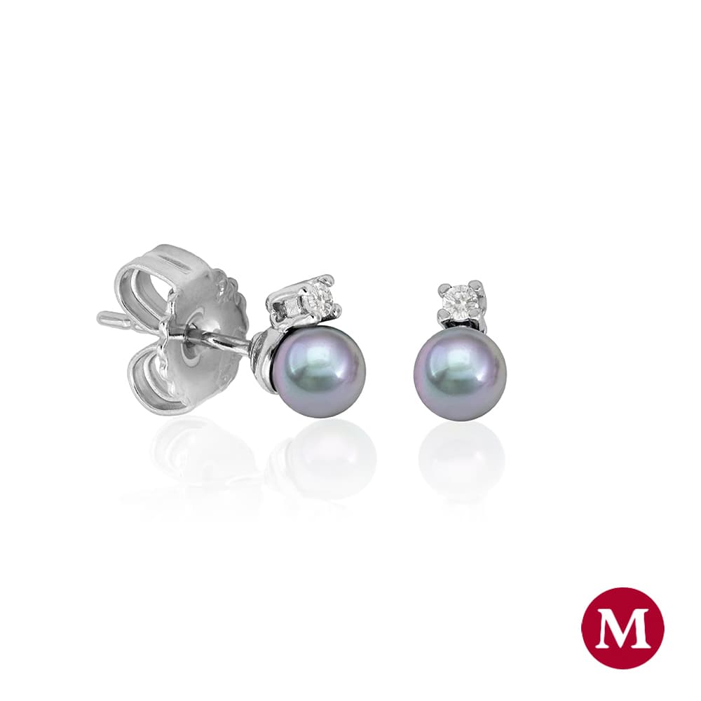 Серьги из серебра 925 с жемчугом