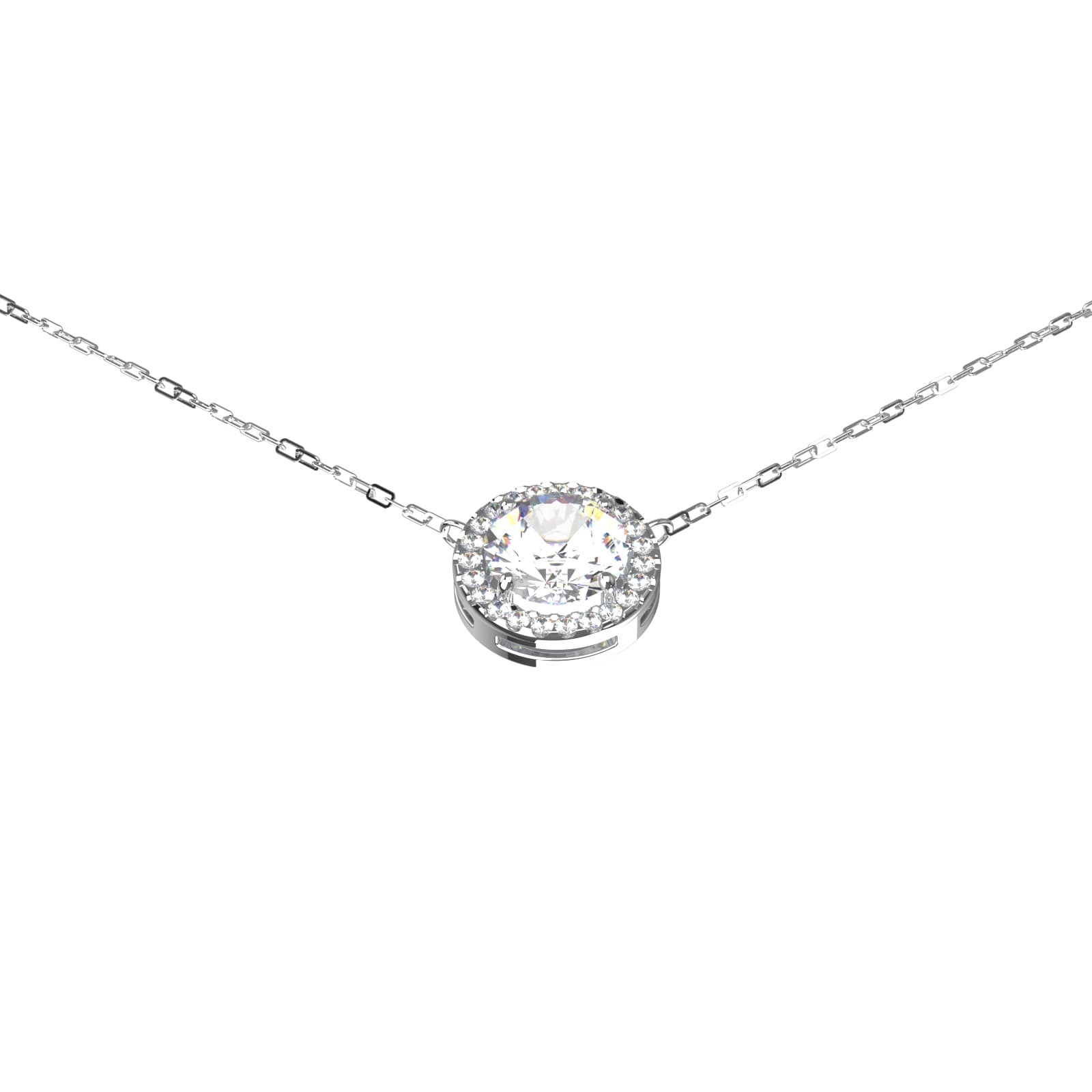 Колье из серебра 925 с кубическим цирконием
