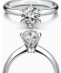 Кольцо из золота 585 с выращенным бриллиантом