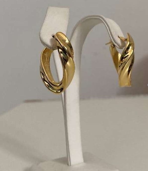 Серьги из серебра без вставки