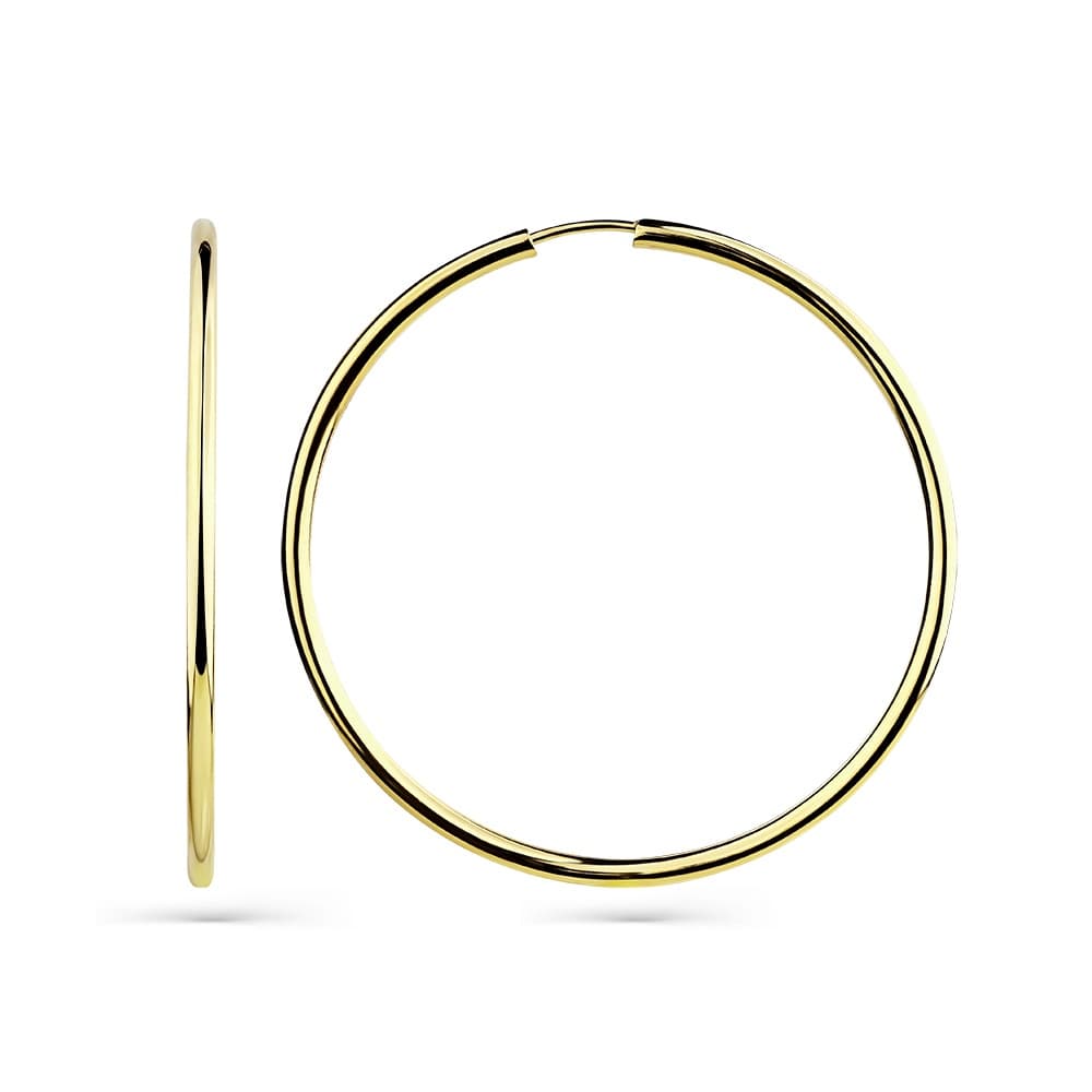 Серьги из золота без вставки