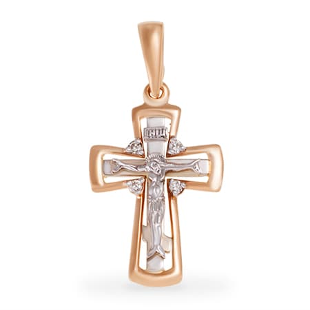 Подвеска из золота 585 с бриллиантом