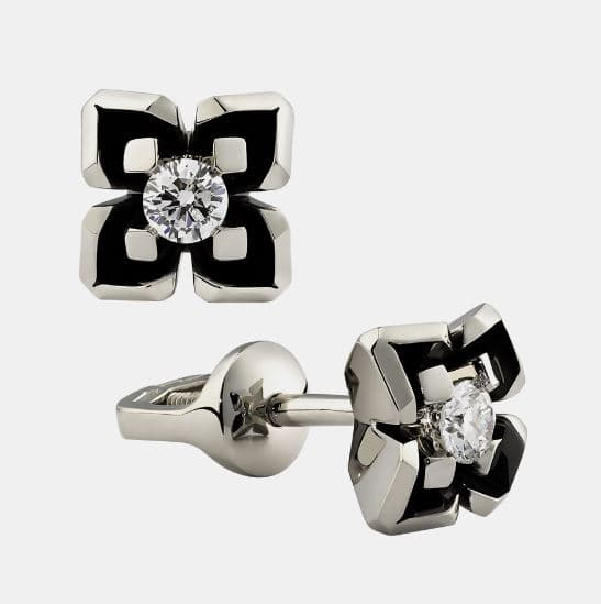 Серьги из золота 585 с бриллиантом