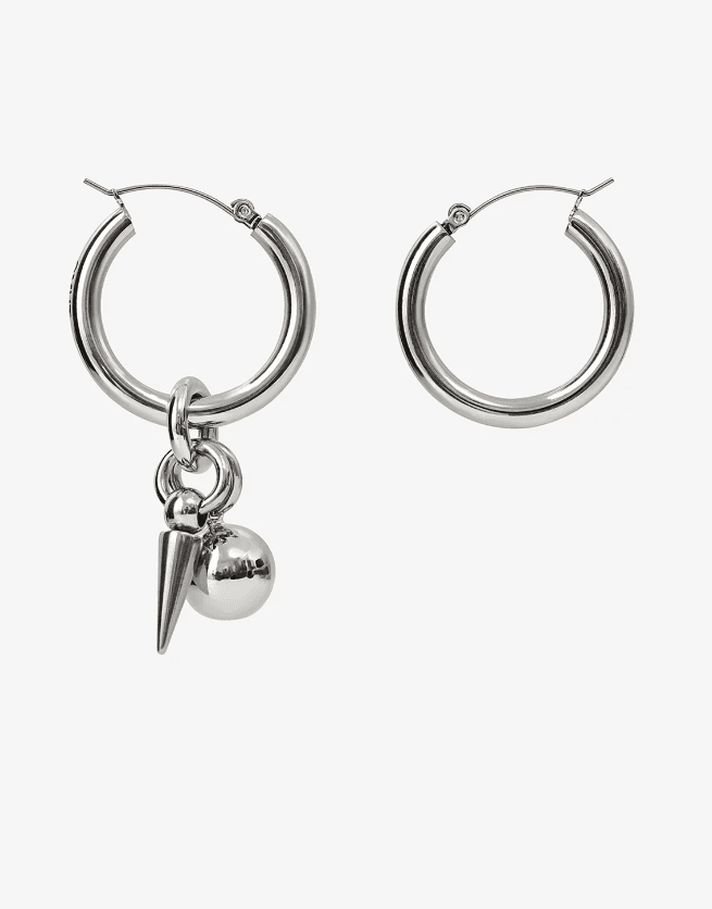 Серьги из стали без вставки