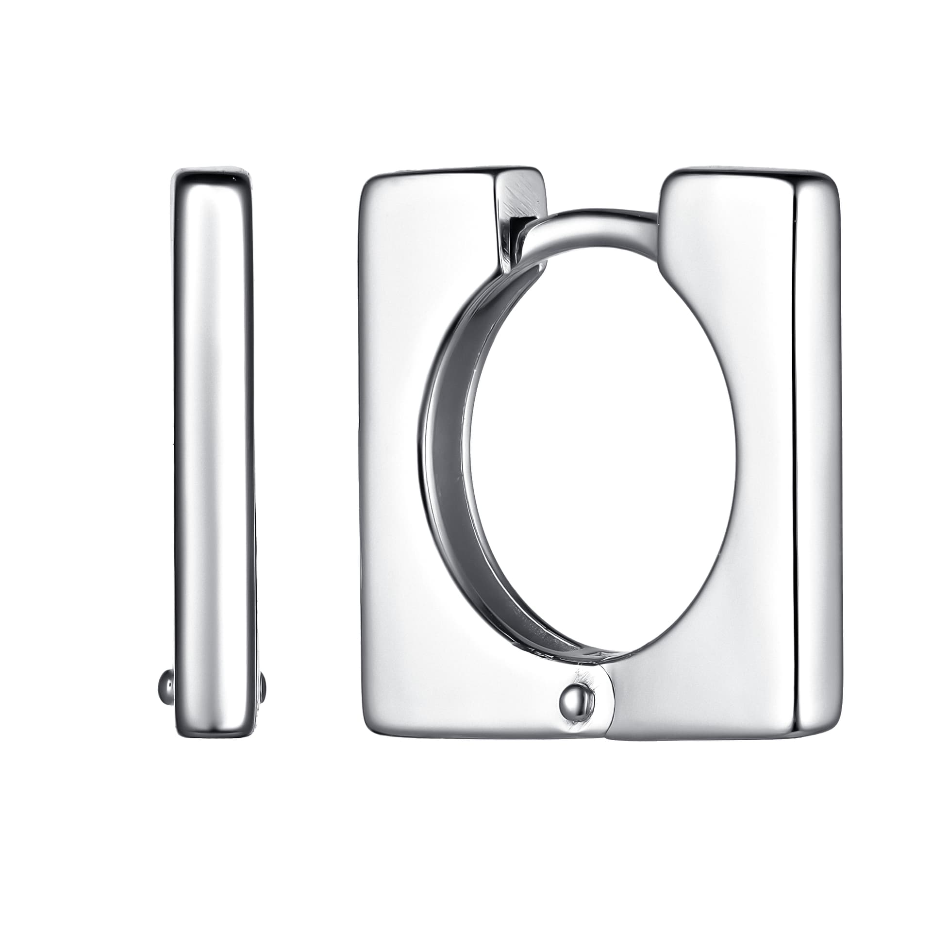 Серьги из серебра 925 без вставки