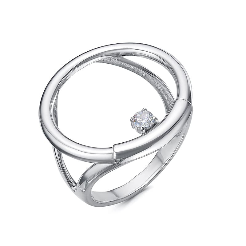 Кольцо из серебра 925 с фианит