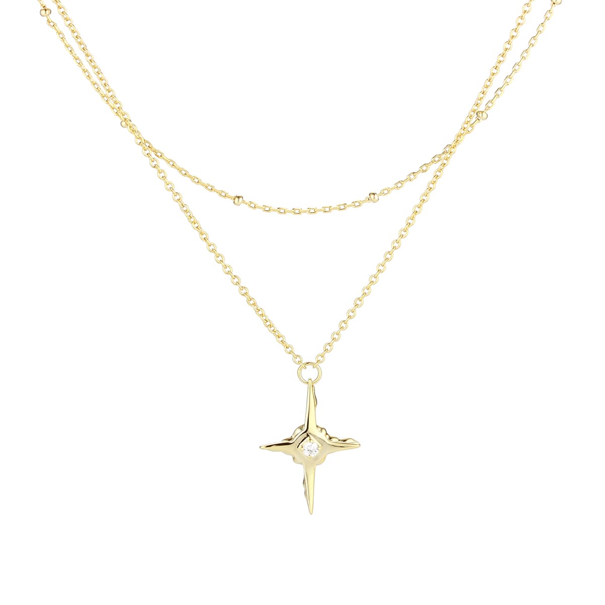 Колье из серебра 925 с фианитами