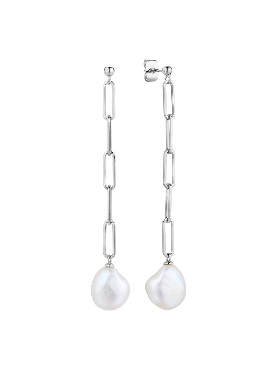 Серьги из серебра 925 с жемчугом