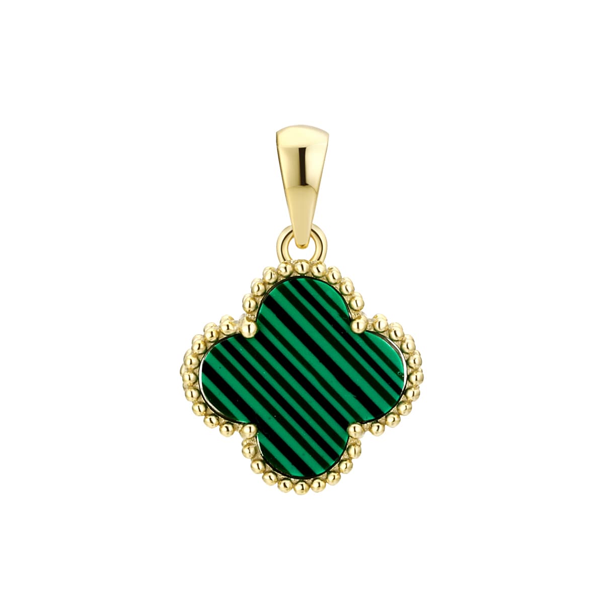 Подвеска из серебра 925 с малахитом