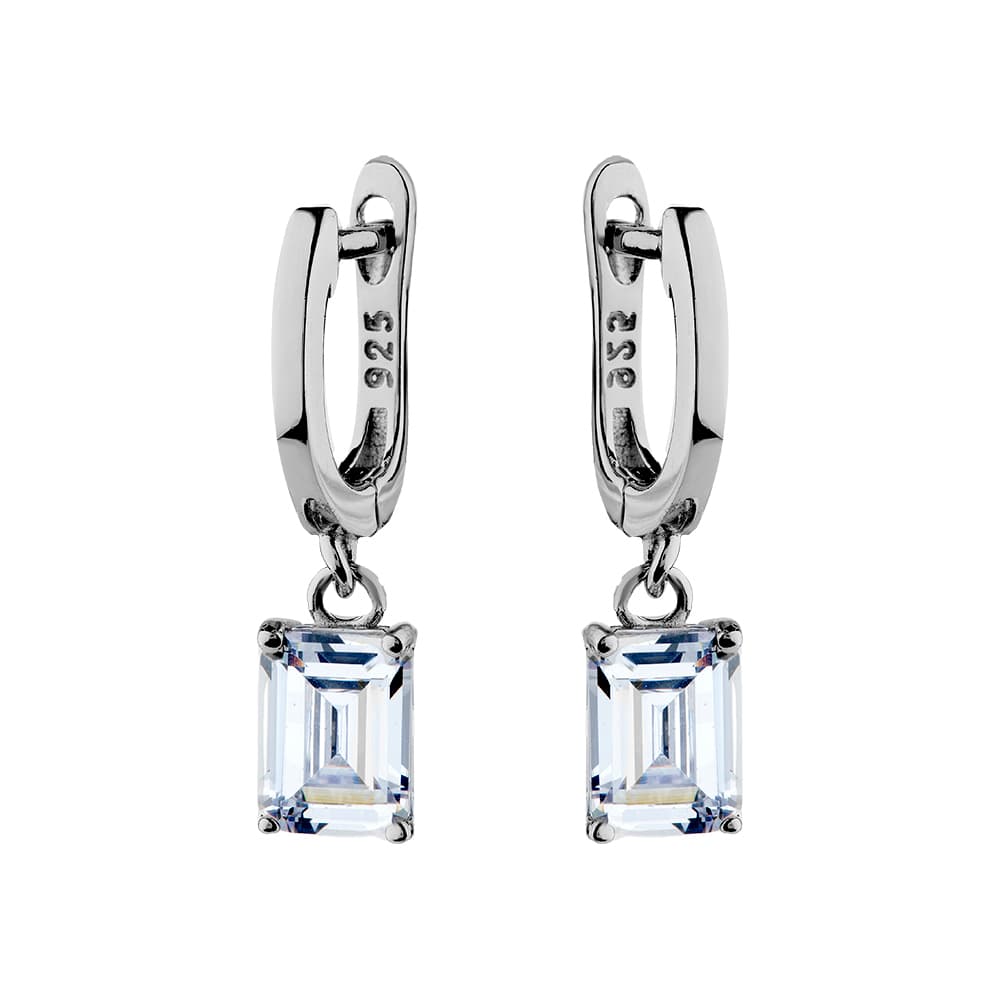 Серьги из серебра 925 с кубическим цирконием