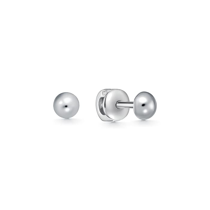 Серьги из серебра 925 без вставки