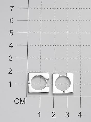 Серьги из серебра 925 без вставки