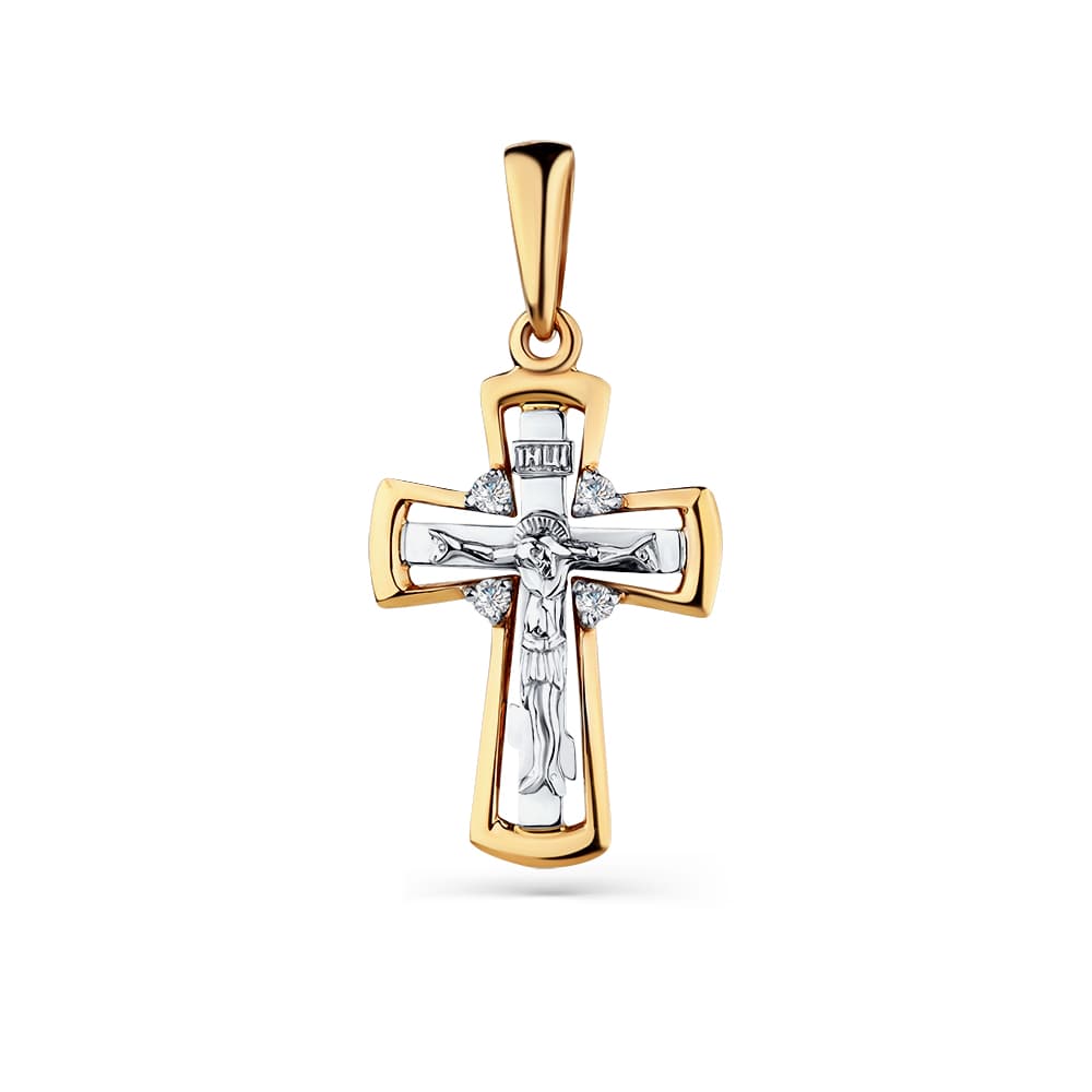 Подвеска из золота 585 с бриллиантом