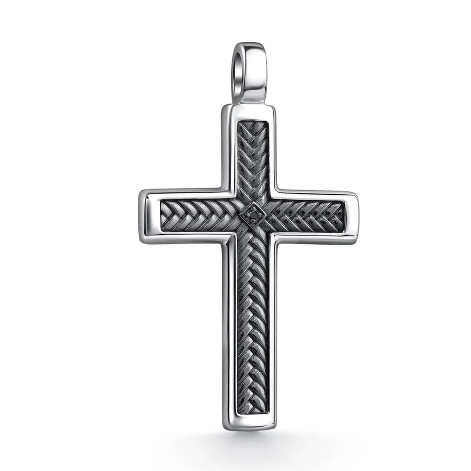 Подвеска из серебра 925 с бриллиантами