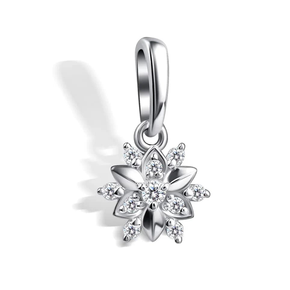 Подвеска из серебра 925 с муассанитом