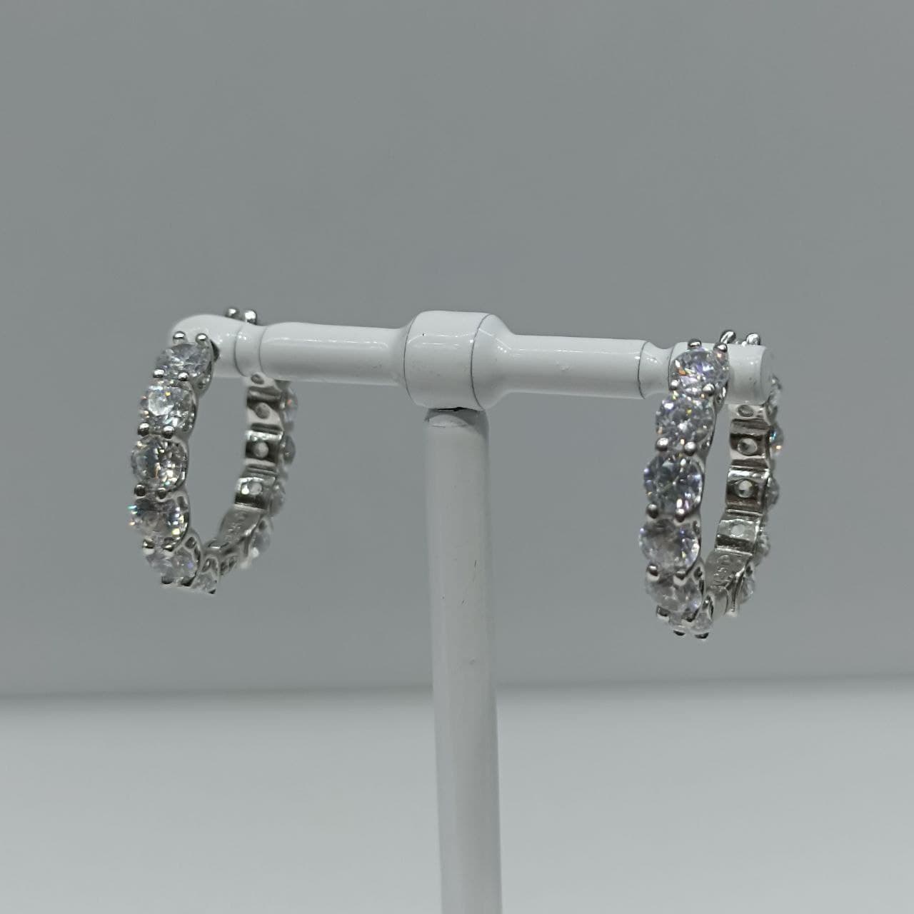 Серьги из серебра 925 с кубическим цирконием