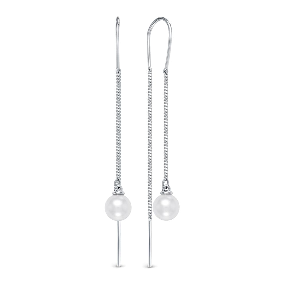 Серьги из серебра 925 с жемчугом