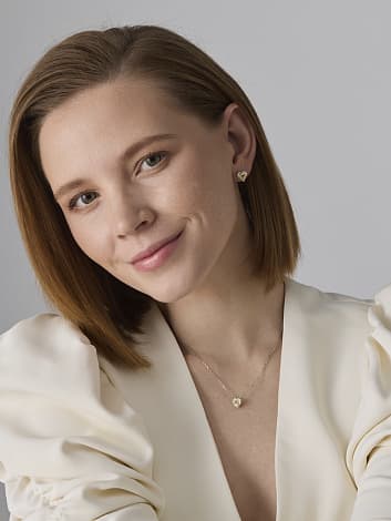Серьги из серебра 925 с бриллианитами
