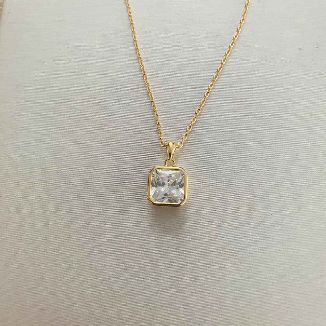 Колье из серебра 925 с кубическим цирконием
