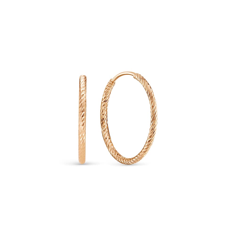 Серьги из золота 585 без вставки