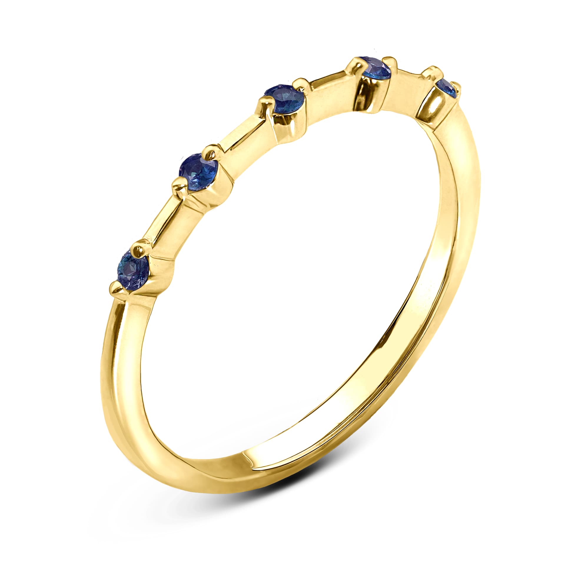 Кольцо из золота 585 с  сапфиром