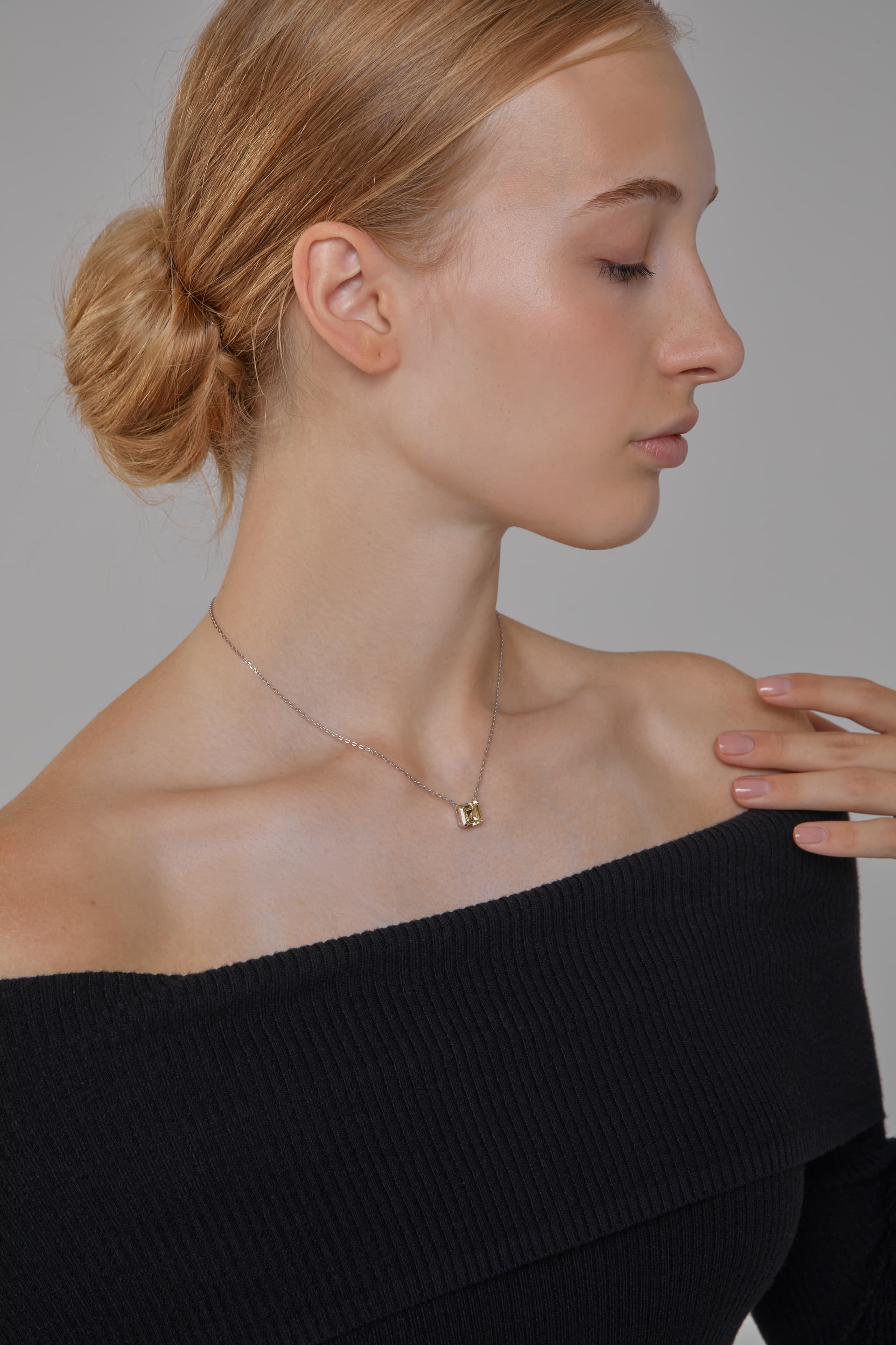 Колье из серебра 925 с кубическим цирконием