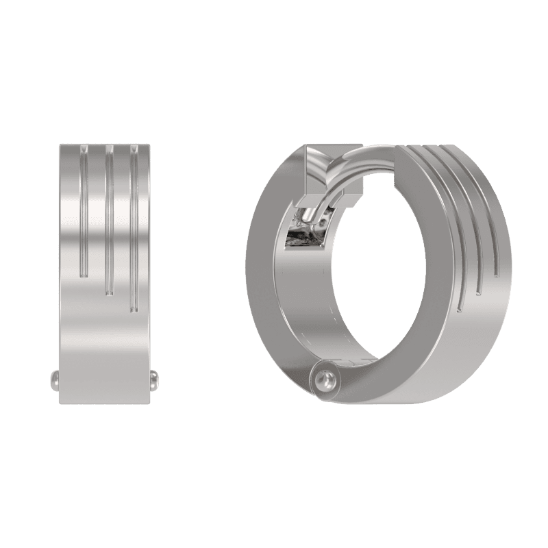 Серьги из серебра 925 без вставки