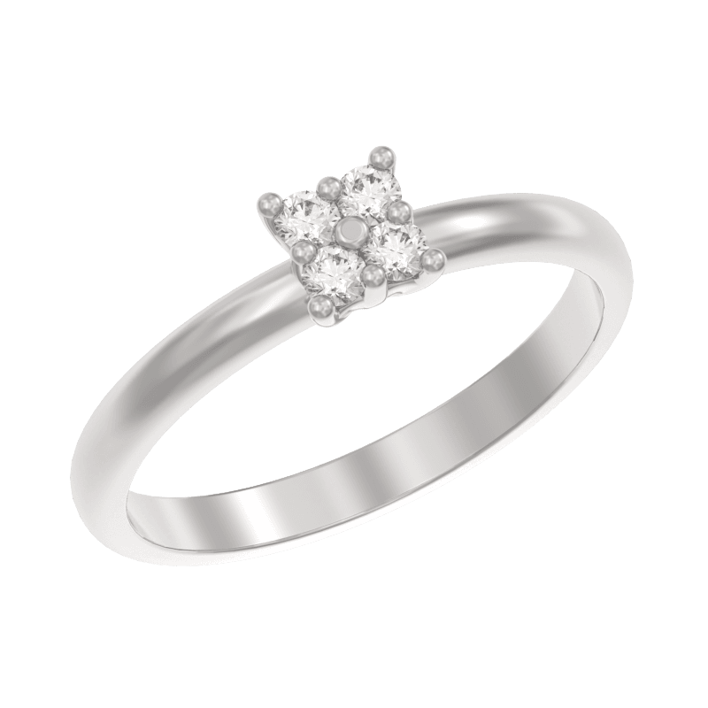 Кольцо из серебра 925 с фианитами