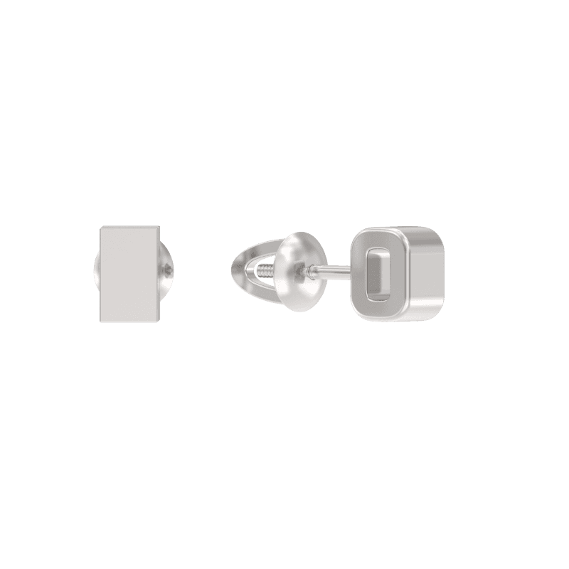 Серьги из серебра 925 без вставки