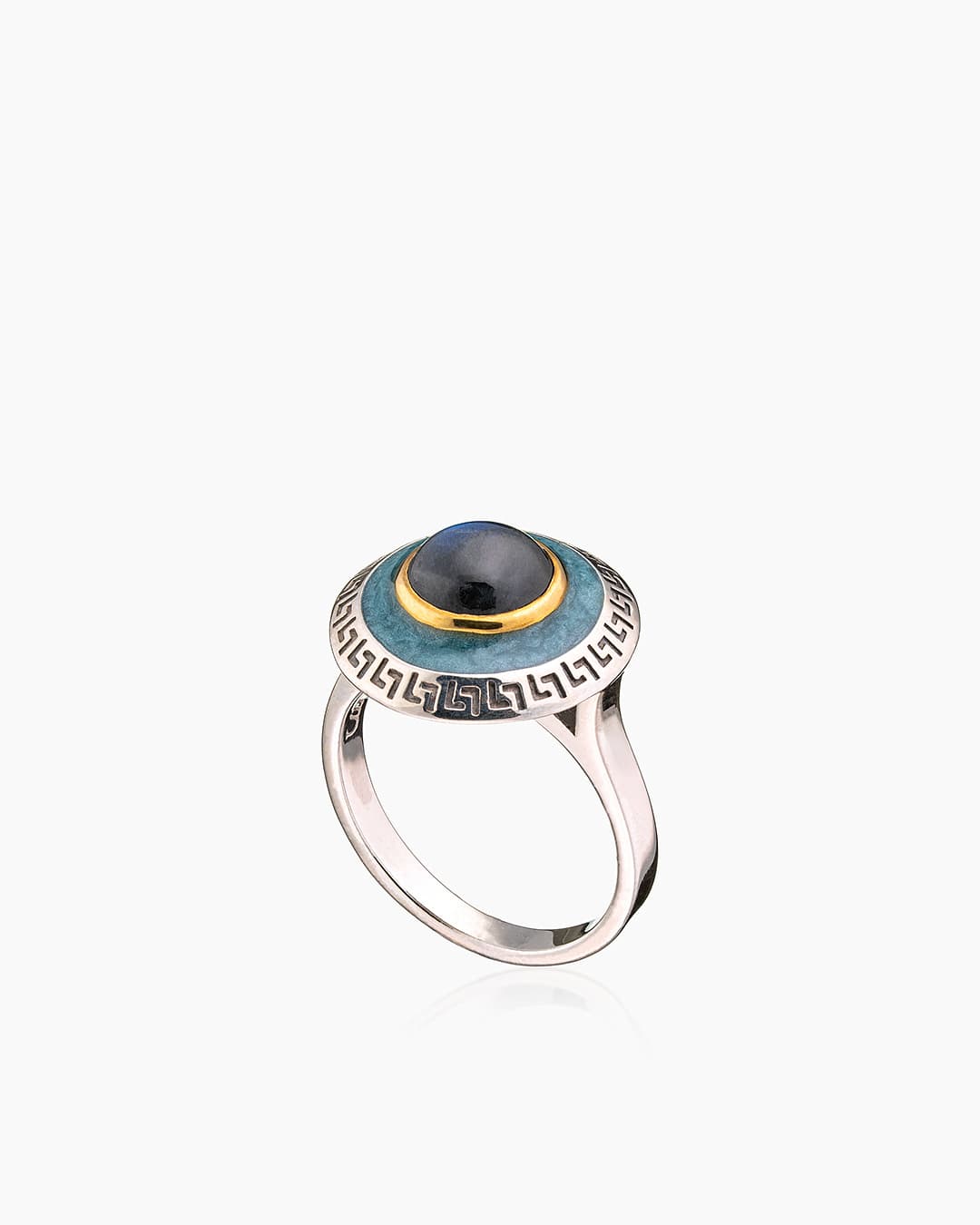 Кольцо из серебра 925 с  лабрадор