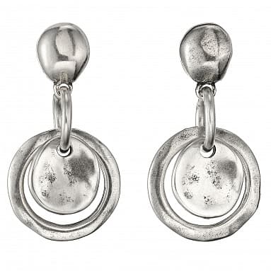 Серьги из бижутерный сплава без вставки