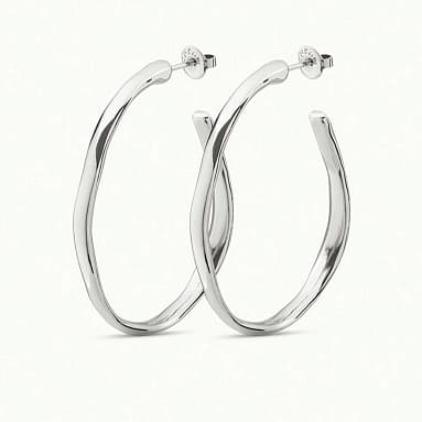 Серьги из бижутерный сплава без вставки