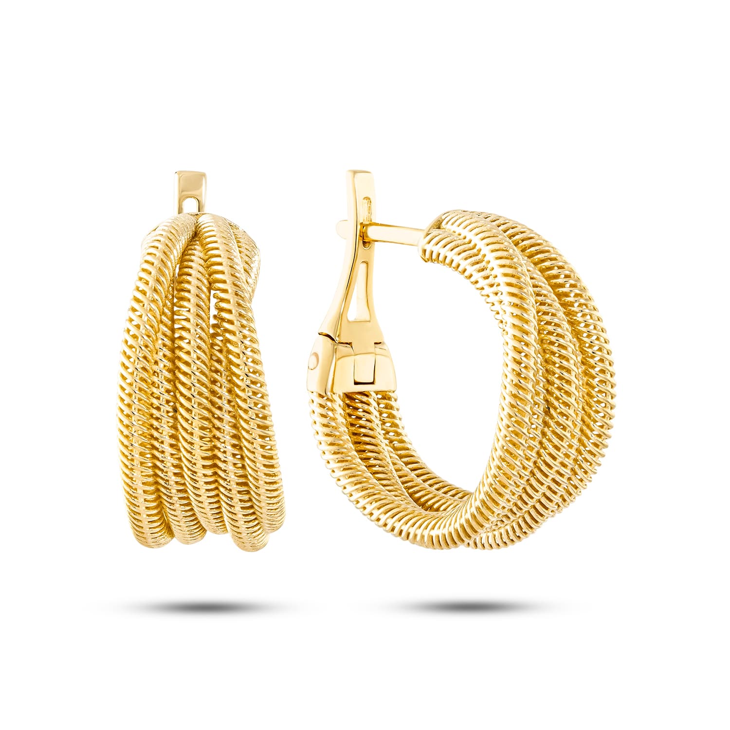 Серьги из серебра 925 без вставки