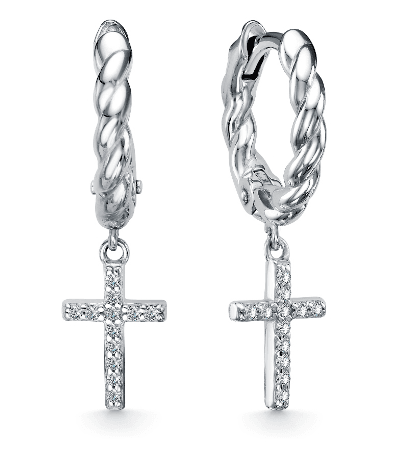 Серьги из серебра 925 без вставки