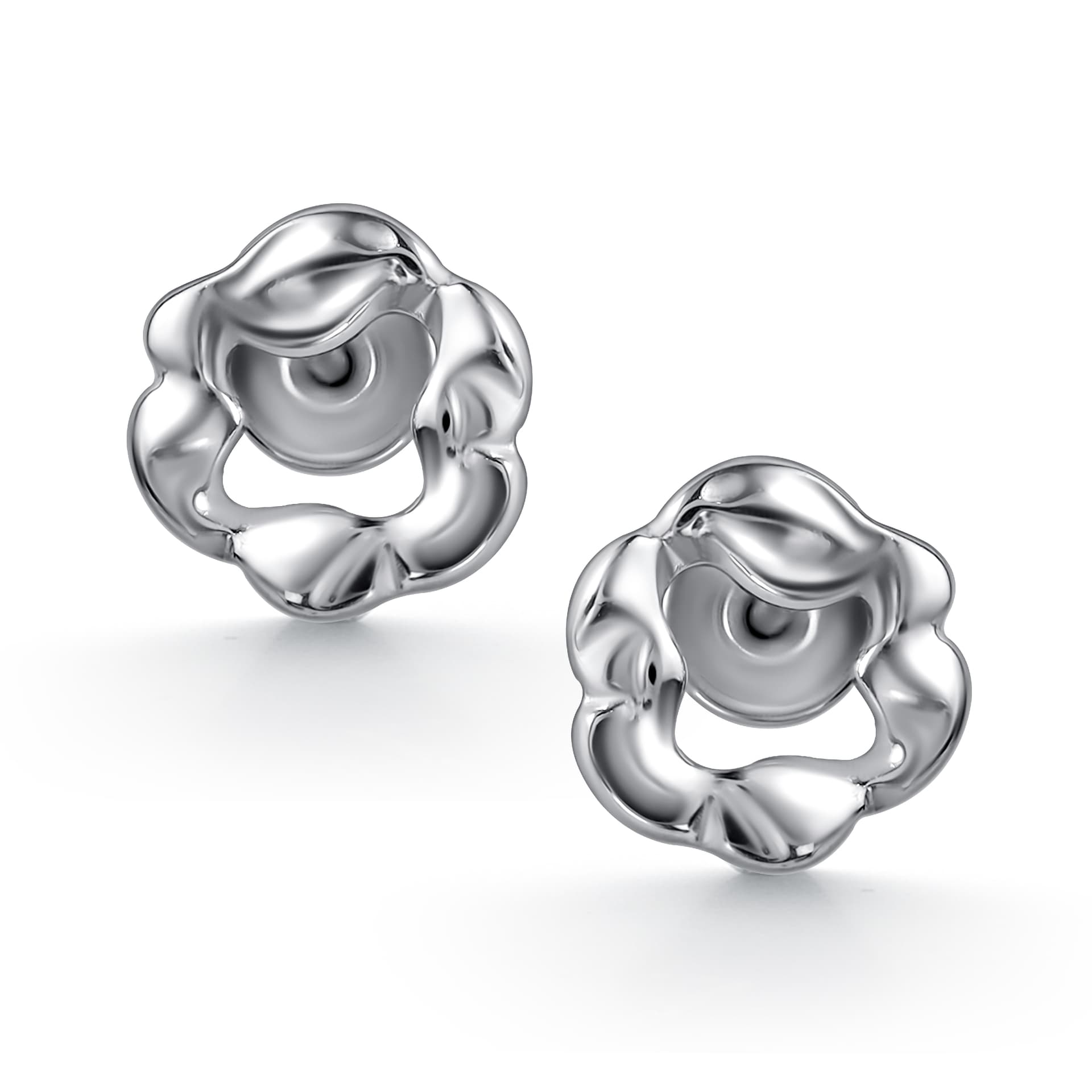 Серьги из серебра 925 без вставки