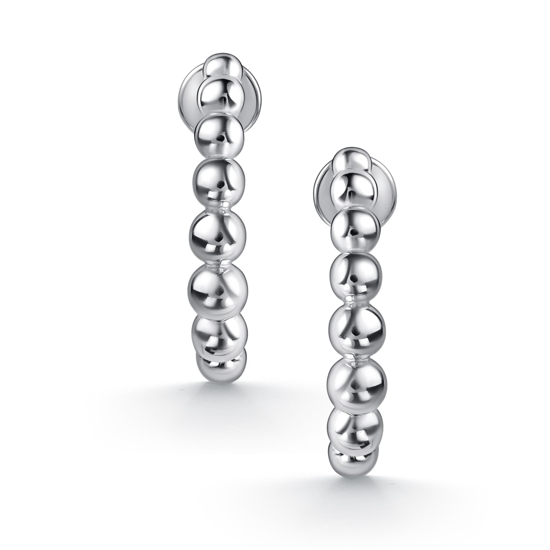 Серьги из серебра 925 без вставки