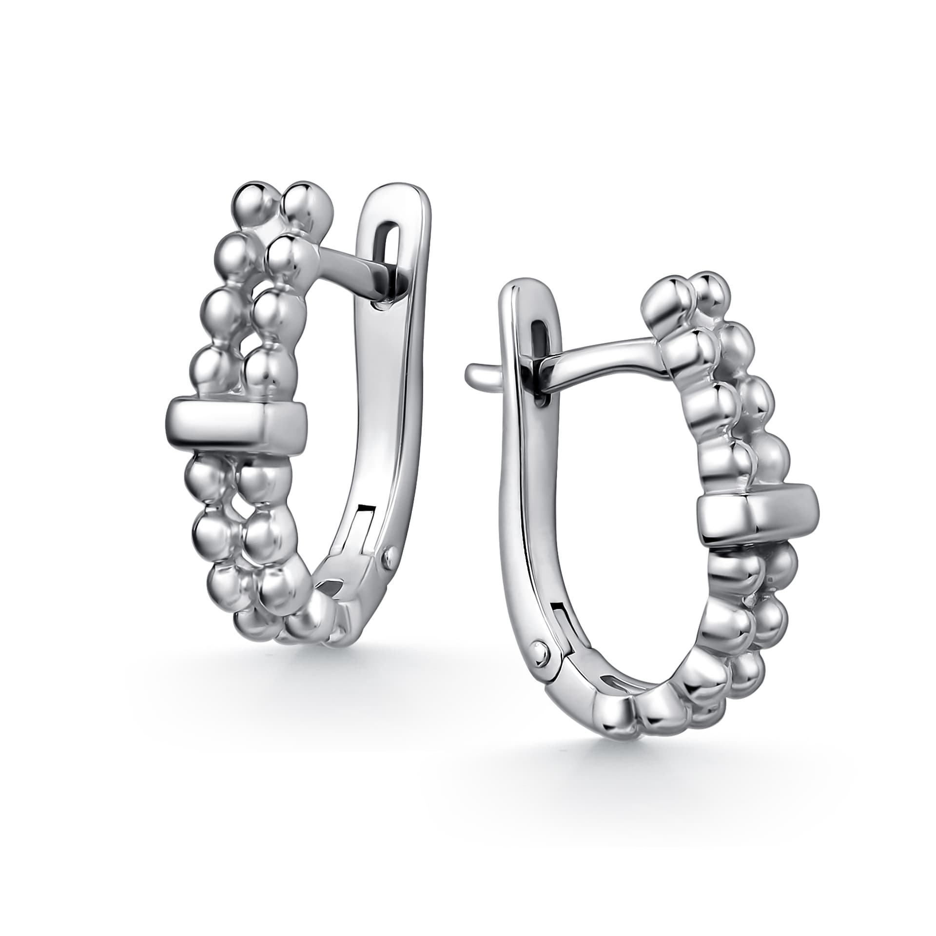 Серьги из серебра 925 без вставки