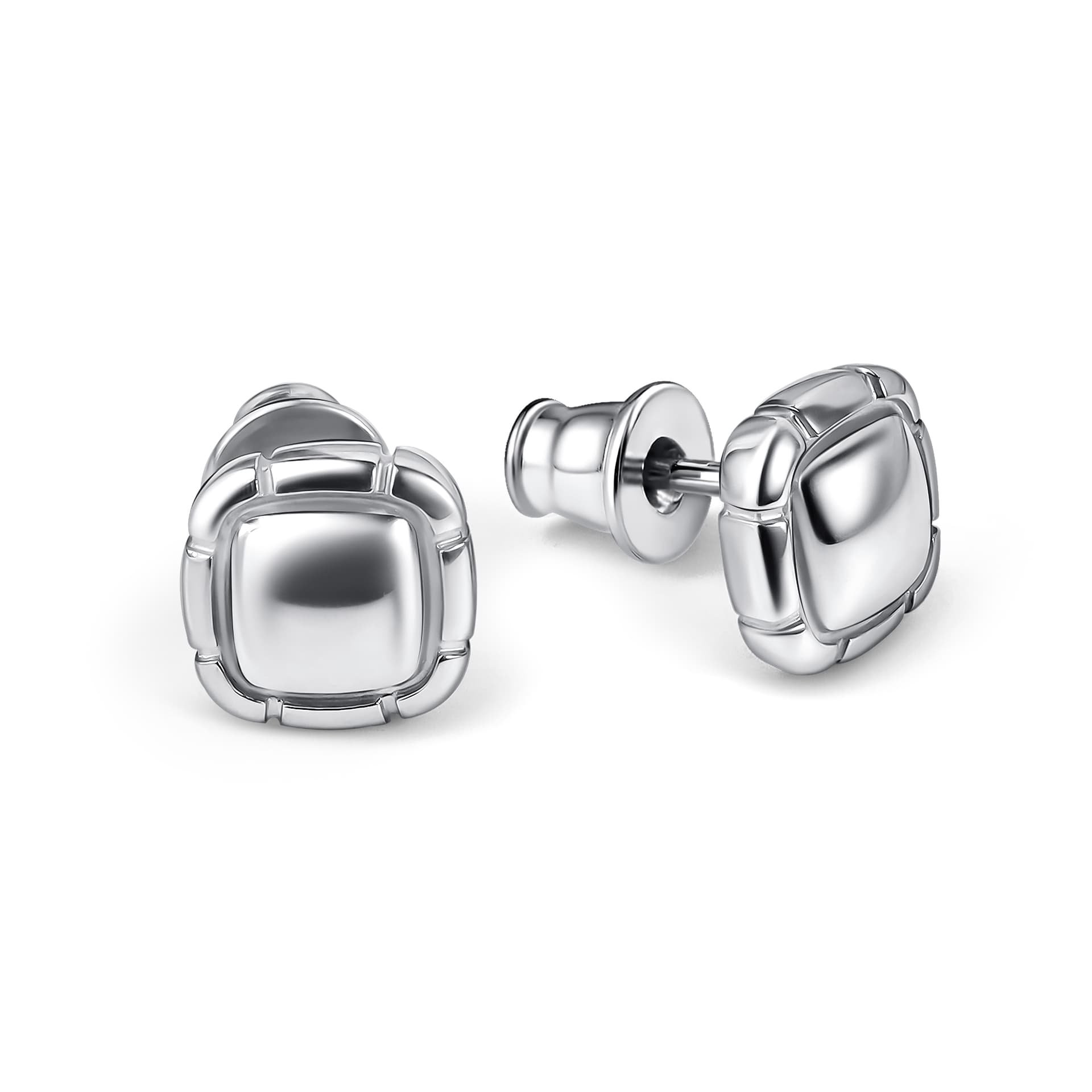 Серьги из серебра 925 без вставки