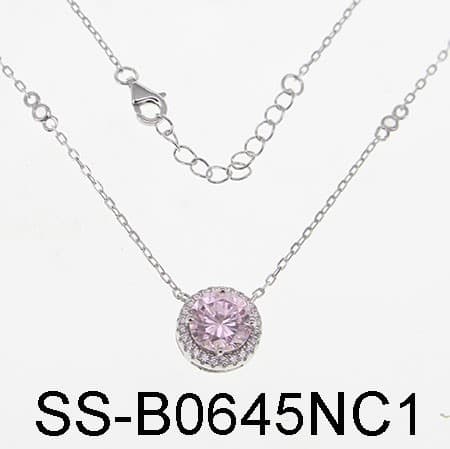 Колье из серебра 925 с кубическим цирконием