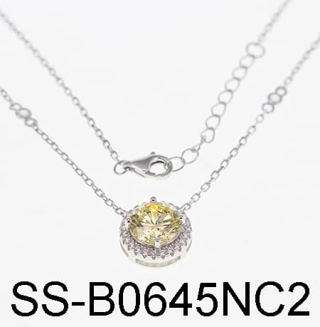 Колье из серебра 925 с кубическим цирконием