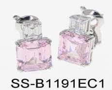 Серьги из серебра 925 с кубическим цирконием
