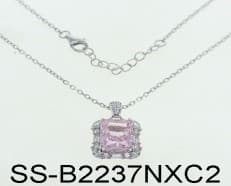Колье из серебра 925 с кубическим цирконием