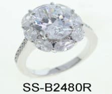 Кольцо из серебра 925 с кубическим цирконием