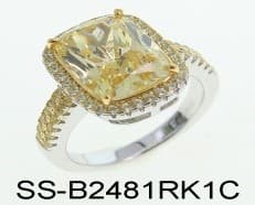 Кольцо из серебра 925 с кубическим цирконием