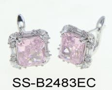 Серьги из серебра 925 с кубическим цирконием